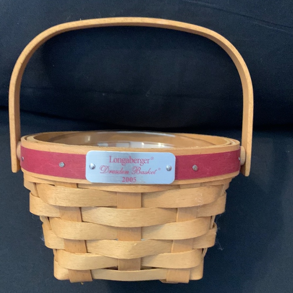 Longaberger 2005 Dresden Basket with Protector